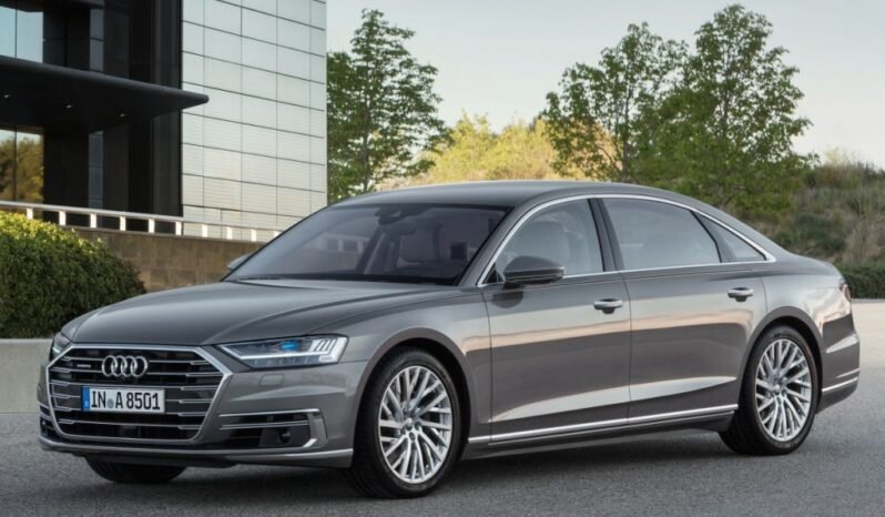 
								Audi A8 4-door sedan silver full									