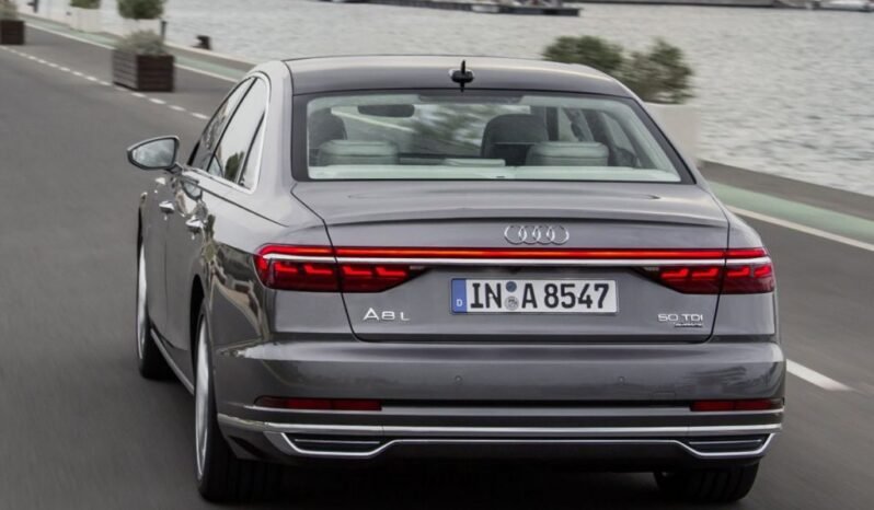 
								Audi A8 4-door sedan silver full									