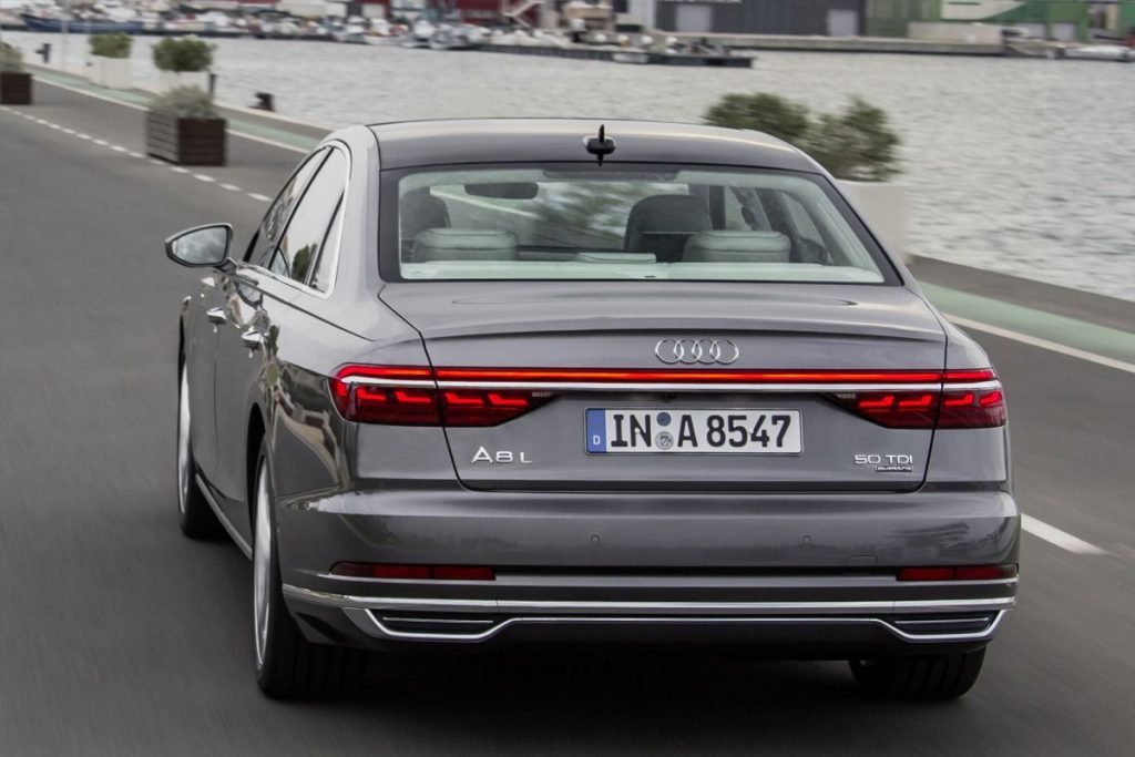 Audi A8 4-door sedan silver